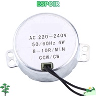 IESPOIRHA Turntable Synchronous Motor, 4W Power CW/CCW Rotation Synchronous Geared Motor, 8-10RPM Sp