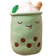 Boba Plushies Bubble Tea Plush Toys Cartoon Bubble Tea Cup Stuffed Soft Cushion Milk Tea Plush Food