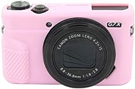 Miss flora Camera accessories .Soft Silicone Protective Case for Canon EOS G7 X Mark II (Color : Pink)