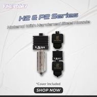 Hotend Kit with Hardened Steel 0.2, 0.4, 0.6, & 0.8mm Nozzle for Bambulab H2D H2S P2S Spareparts