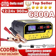 12V/24V Car Battery Charger PengecasBateri Kereta Motorsikal RestoreMotorcycle Lorry Charge Pulse Re