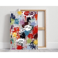 Inspirational Words Wall Art Positive Affirmation Sign Modern Graffiti Office Decor Daily Reminder P