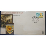 Indonesian Stamps - 309 31 years Legiun Veteran RI 1988