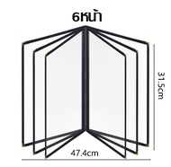 แฟ้มเมนูอาหาร ป้ายเมนูอาหาร แฟ้มเมนู เมนูอาหาร เมนูอาหารตามสั่ง ป้ายอาหารตามสั่ง  ปกพลาสติกใส a4 ป้า