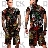 kit T-shirt and shorts with side pocket favela clown uncle Scrooge millionaire Town Tony Country