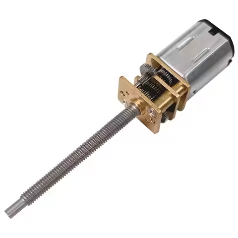Micro DC Reduction Motor GA12-N20-M3*34 Gear Motor with Lengthened Lead Screw High Torque 3V 6V 12V