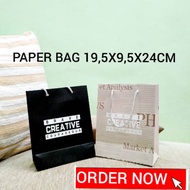 PAPER BAG GOODY BAG GIFT BAG PAPER BAG SIZE 19.5x9.5x24CM