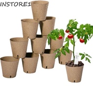 INSTORE1 50pcs Biodegradable Plant Paper Pot, Round Disposable Plant Starter Pot, Seedlings Plant Pot Eco-Friendly 8CM Pulp Peat Pot Home Greenhouse