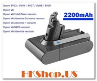 Dyson無線吸塵機代用鋰電池2200mAh適用V6 DC58 DC61 DC62 DC72 SV06 SV07 SV08 SV09 Animal Motorhead Fluffy 965874-02
