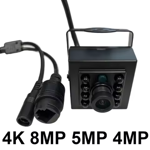 4K Ultra HD 8MP IP Camera Indoor H.265 Onvif Mini Small CCTV Night Vision IR 940nm POE Security Came