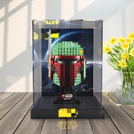 Transparent Transparent Display Box Acrylic Anti-dust Box Suitable for Lego 75277 Battle Helmet Disp