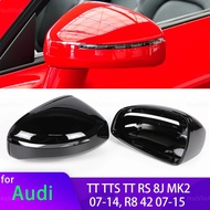 1 pair Rear View Side Case Trim Rearview Mirror Caps for Audi TT TTS TT RS 8J MK2 2007-2014 R8 42 20