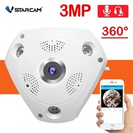 Vstarcam C61S ความละเอียด 3MP ปรับได้ถึง 3MP (1536P) กล้องวงจรปิดไร้สาย Wifi Camera มุมมองกว้าง 360องศา