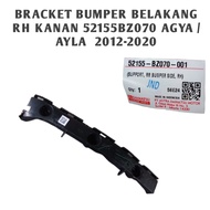 BRACKET BUMPER BELAKANG RH KANAN 52155BZ070 AGYA / AYLA  2012-2020
