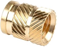 in-saiL 50pcs/Pack M6x10.0mm, OD8.7mm Threaded Heat Set Inserts for Plastic Brass C3604 Embed Parts