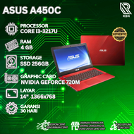 LAPTOP Notebook ASUS A450C I3-3217U RAM 4GB SSD 256GB Second ORIGINAL
