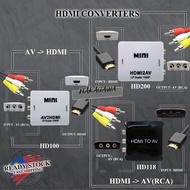 HDMI2AV AV2HDMI HDMI TO AV CONVERTER / AV TO HDMI CONVERTER AV RCA CONVERTER BOX - HD100 / HD118 / H