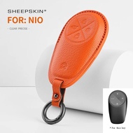 Fashion sheepskin Car Remote Key Case Cover For Nio ET5 2022 2023 2024 Weilai NIO ES6 ES8 EC6 ET7 Au