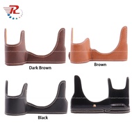 Leather Camera Half Case Cover Bag For Sony A7R5 A7R Mark V Cameras