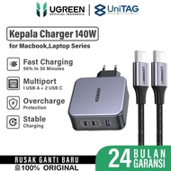 UGREEN GaN 45W 65W 100W 160W Multi Port PD Fast Charging Macbook Laptop Charger Adapter Head - 140W 
