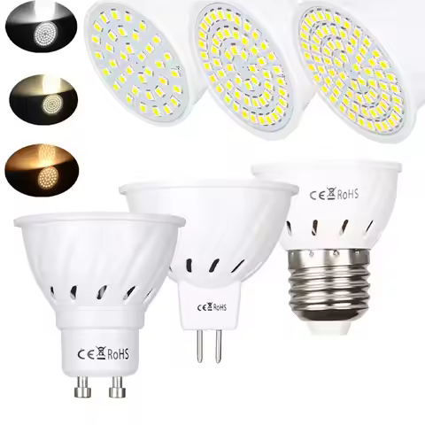 5Pcs LED Bulb Lamp GU10 MR16 Ampoule Spot Light Bulb E27 Led Lampara Bombillas 2835 SMD 4W 6W 8W 110