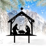 Low Price Spike Cross-Border Independent Station Christmas Decoration Metal Iron Art The Birth of Je