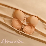 bVranilla - 3 in 1 Extra Doom Doom Bra บราปีกนก ดันทรง อกชิด มีปีกล็อกด้านข้าง บราไร้สาย ชุดราตรี