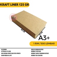 Paper Bag Sheet 125 gsm Kraft Liner A3 Plus contains 500 sheets / Paper Bag Material / Brown Kraft P