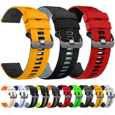 22mm Silicone Band for Garmin Forerunner 265 255 570 47mm Watch Strap for Garmin Venu 4 3 2/Vivoacti