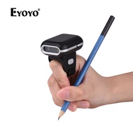 Mini 1D 2D QR Code Scanner 1D 2D แหวน Barcode Scanner แบบพกพา BT Wireless USB เครื่องสแกนบาร์โค้ดสวม