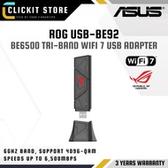 ASUS ROG USB-BE92 BE6500 Tri-band WiFi 7 (802.11be) USB Adapter