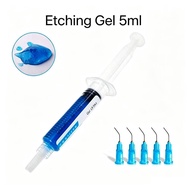 Dental Adhesive Materials Resin Braces Bonding Glue Etching Gel 37% Phosphoric Acid Etchant+5pcs Tip