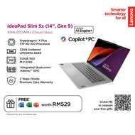 LENOVO IDEAPAD SLIM 5 14Q8X9 83HL002WMJ AI SNAPDRAGON® X PLUS X1P-42-100 8C/32GB/512GB SSD/14" WUXGA