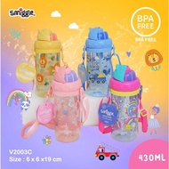 Smiggle Carry Bottle 430ml Kids Drinking Bottle Straws BPA FREE