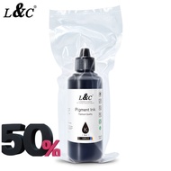 L&C น้ำหมึก กันน้ำ Pigment Ink น้ำหมึกเติม 100ML For Epson Black / Cyan / Magenta / Yellow ink #หมึก