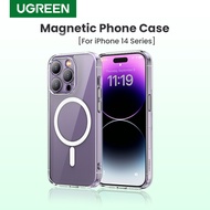 UGREEN Magnetic Magsafe Crystal Transparent Series Mobile Phone Case Compatible with Apple for iPhone 14 Pro Max iPhone 14 Plus  iPhone 13