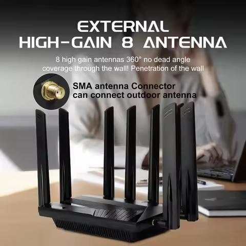 New SUNCOMM SE06 Pro Home 5G LTE Router AX3000 WiFi 6 High-speed Internet Dual SIM Card Mesh IMEI Ch