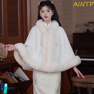 AINTP Plush Knitted Cloak - Stylish Shawl for Women