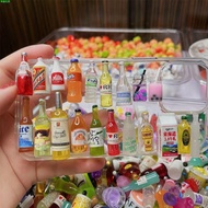 Mini Simulation Small Liquor Bottle DIY Phone Case Material Resin Accessories Beverage Bottle Candy Toy Home Miniature Ornaments