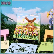 【SHGMYD】 3D ปฏิทิน2026กระดาษที่ไม่ซ้ำกันแท่ง3D แผ่นจดบันทึกและนาฬิกาปฏิทินตั้งโต๊ะศิลปะปฏิทินตั้งโต๊
