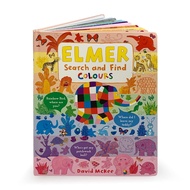 Elmer Search and Find Colors Children's Books What's In The Image Color English Board book 9743 [X]
