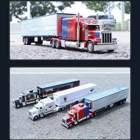 1:24 Peterbilt 389 American Heavy-duty Truck Car Model Simulation Alloy Toys Hobby of Collecting Chi
