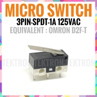 Micro Switch Mini 3pin SPDT Mouse eq. Omron D2F-T D2F-01F Microswitch