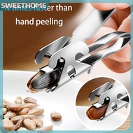 SWEETHOME 1Pc Stainless Steel Melon Seed Peeling Artifact Pine Nut Opening Device Melon Seed Peeler 