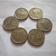 Coin Asing Antik Koleksi 20 Sen Malaysia Tahun 98-01-02-04-10-11