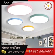 【DARA】macaron ceiling light lights for living room cove lamp Led light circle chandelier tri color