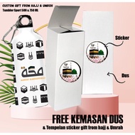 Custom Tumbler Gift From Hajj & Umrah Hajj Tumbler Souvenir/ Custom Tumbler sport 500 ML Tumbler Tah
