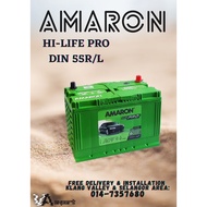 Amaron Hi-life PRO[ DIN55R | DIN55L | DIN55]| Car Battery Bateri Kereta | Proton X50 Persona GEN2 Satria Neo Kia K2 K3