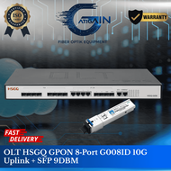 OLT HSGQ GPON 8‑Port G008ID 10G Uplink + SFP 9DBM ( Free setting sampai berhasil )