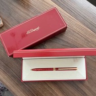 S.T. Dupont 045243 Stylo Bille Laque De Chine Mineral Rouge 筆